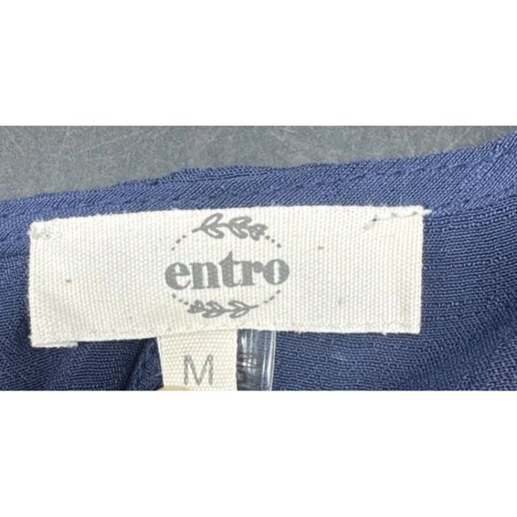 Entro Women’s Colorful Crochet Trim Tie Open Front Kimono Duster Cardigan Sz M - Picture 7 of 10